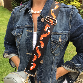 Fox Print Bag Strap