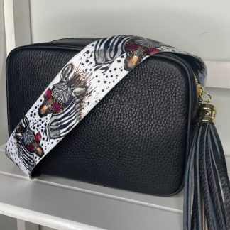 Funky Zebra Print Bag Strap