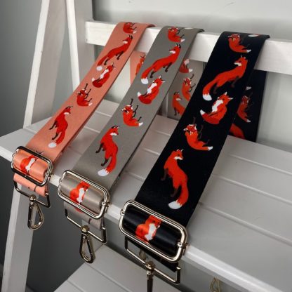 Fox Print Bag Strap