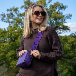 Purple bats bag strap