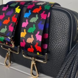 Multicoloured Rabbits Bag Strap