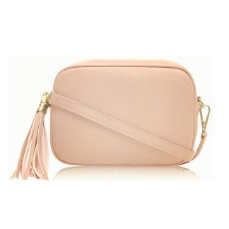 Smoke Rose Crossbody Bag Single Zip. One main compartment with an internal side slip pocket and a detachable strap