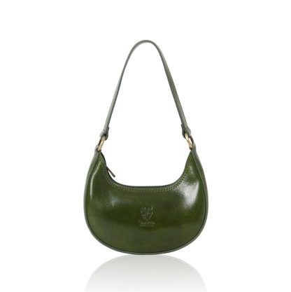 Olive Green genuine italian leather bag